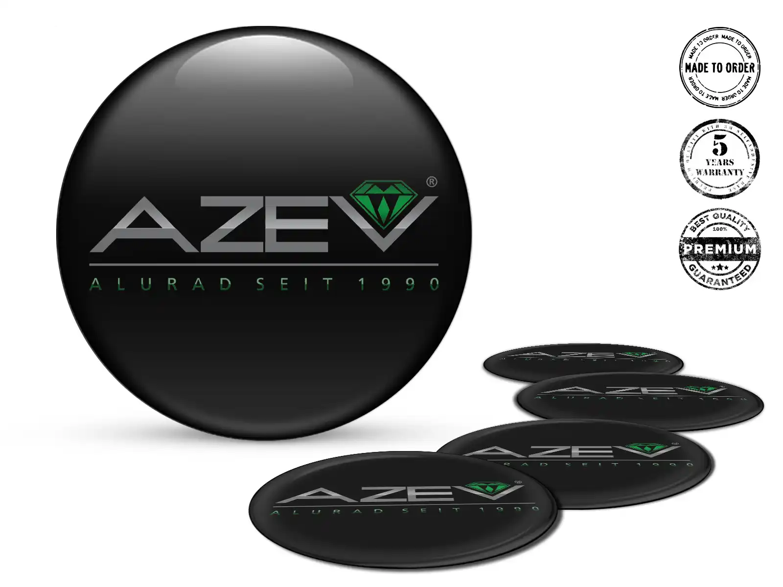 Azev Felgenaufkleber Edition Epoxy-Dome-Upgrade